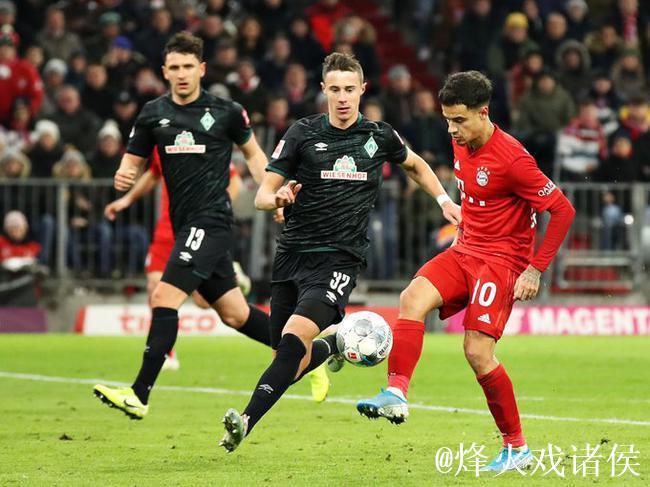 德甲-莱万破门库蒂尼奥传射 拜仁客场惊险取胜 德甲-莱万破门库蒂尼奥传射 拜仁客场惊险取胜